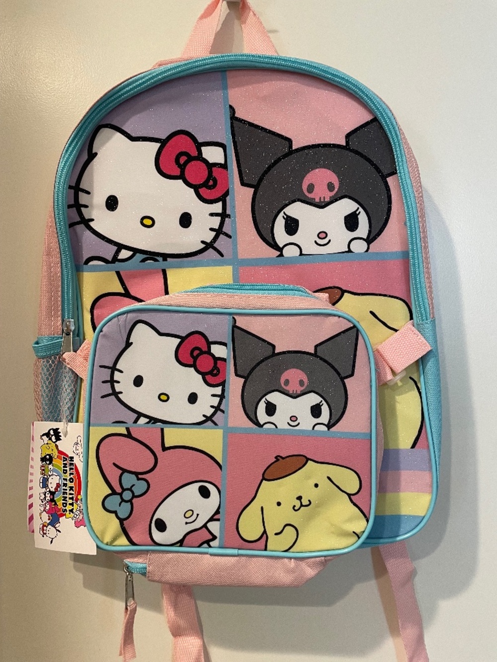 HELLO KITTY & FRIENDS BACKPACK WITH LUNCH BAG